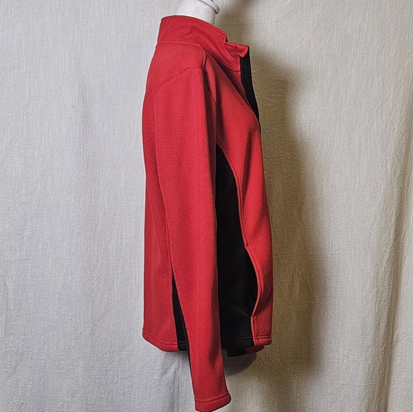 SPYDER Mens Cold WeatherQuarter Zip Pullover Red/Black Sweater/Sweatshirt SZ M - Picture 5 of 15